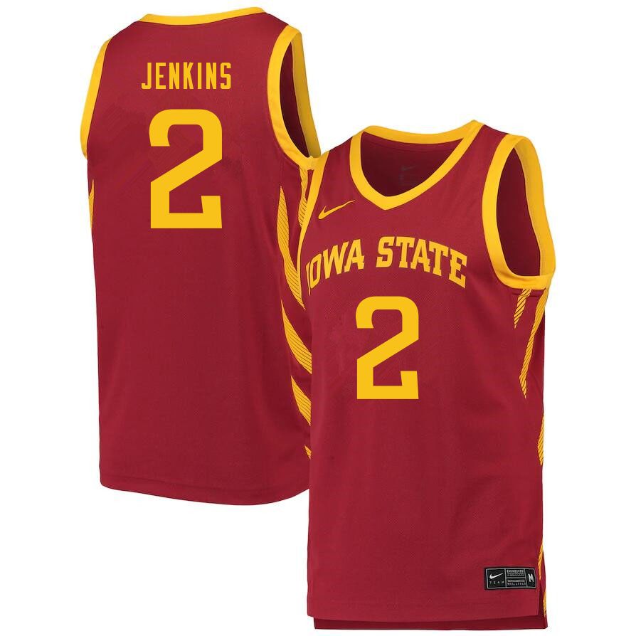 Men #2 Nate Jenkins Iowa State Cyclones College Basketball Jerseys Sale-Cardinal - Click Image to Close